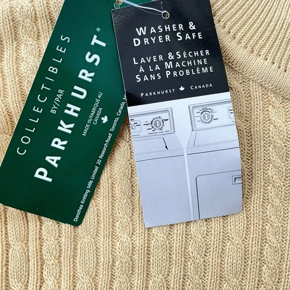 Parkhurst 100% Cotton Turtleneck Sweater, Cornstalk Yellow, Women’s XL - Picture 8 of 9